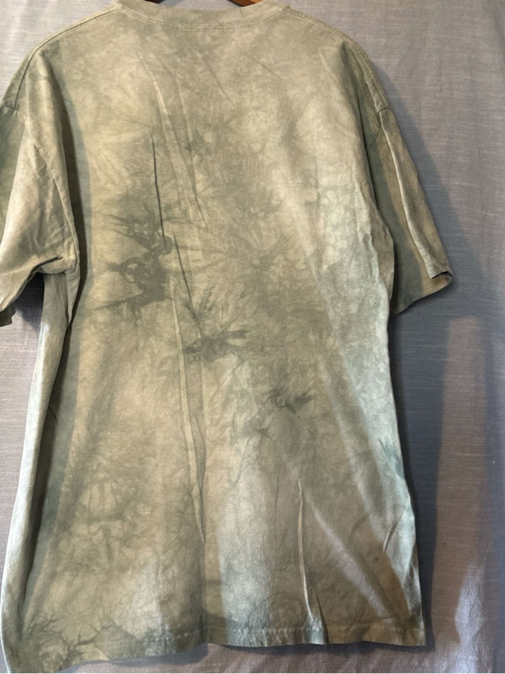 The Mountain Vintage T-Shirt Green Tie Dye Peace Sign Women’s Sz L - Picture 2 of 4